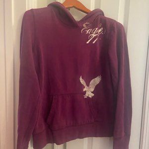 Maroon American Eagle Hoodie